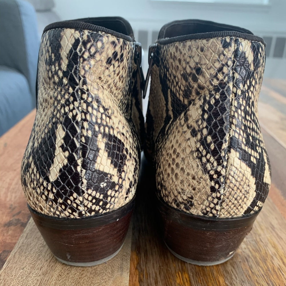 Sam Edelman Petty Ankle Bootie Snake Python 8.5 - image 4